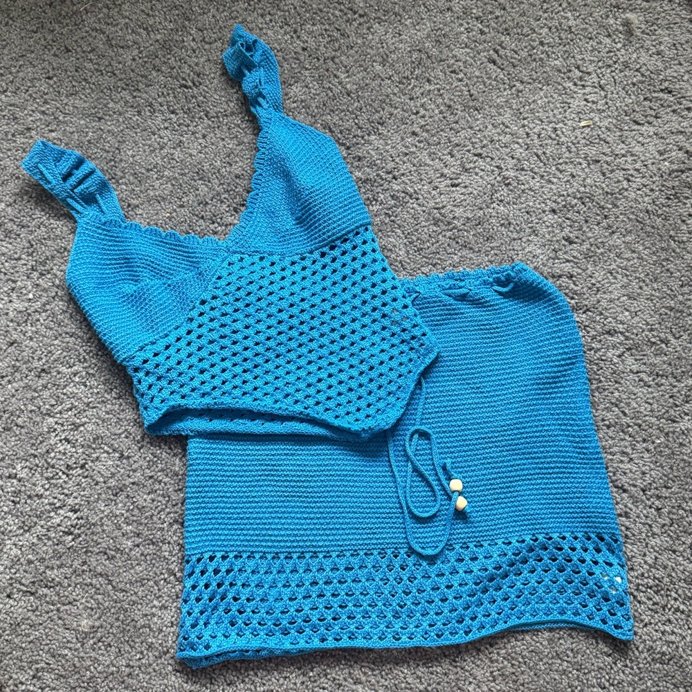 Blue Crochet Set